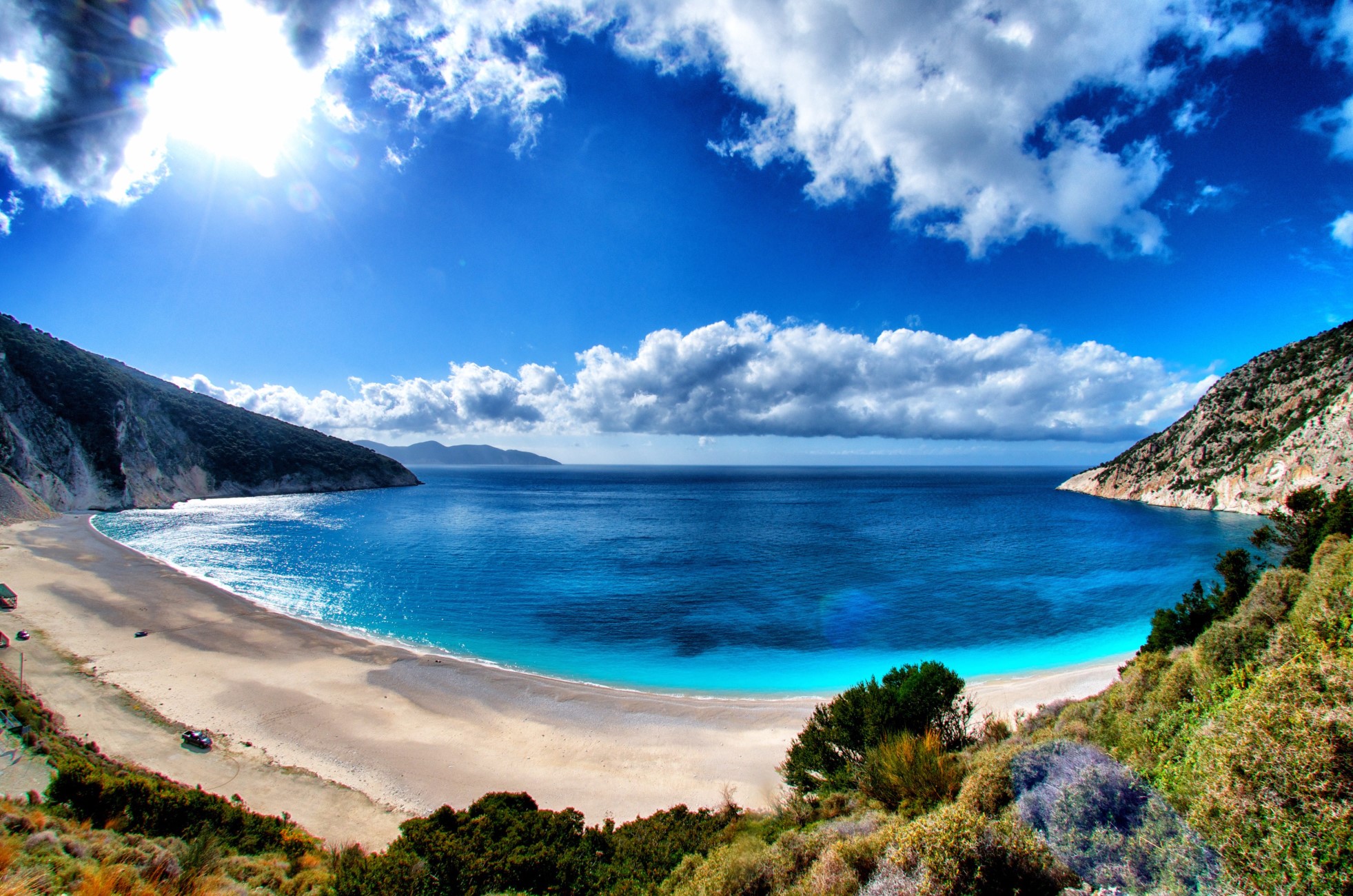Myrtos Beach car hire transfers